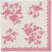 Clayre & Eef Servetten Papier Set van 20 33x33 cm Wit Papier