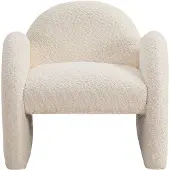 Vente-unique Kinderfauteuil in beige boucléstof MOSALO