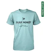 Surf Monkey - biologisch katoen T-shirt -heren- Ijs