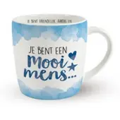 Miko Enjoy Mok - Mooi Mens | Koffie beker (wit en multicolor)