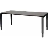 Schaffenburg Verstelbaar Bureau - Domino 180x90 logan - zwart frame