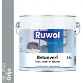 Ruwol Betonverf Grijs (RAL 7040) 2,5 liter