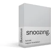 Snoozing katoen topper hoeslaken