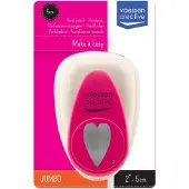 Vaessen creative Pons - Figuurpons - Hart - 3 x 4,9 cm