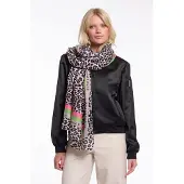 Rino & Pelle scarf with leopard print klaartje.7002621 8980 leopard