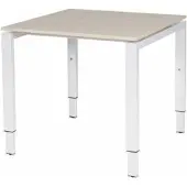 Schaffenburg Verstelbaar Bureau - Domino 80x80 robson - wit frame