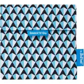 Roll'Eat Snack'n'Go Herbruikbaar Boterhamzakje - Tiles Blue
