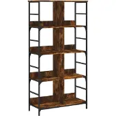 vidaXL Boekenrek 78,5x33x153 cm bewerkt hout gerookt eikenkleurig