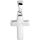 The Jewelry Collection Zilver Gerhodineerde Hanger kruis gediamanteerd 1332794