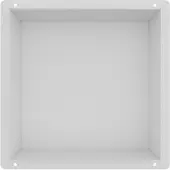 Guido Gusto Mat Wit RVS Inbouwnis met tegelflens 30x30x10cm