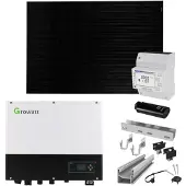 Growatt 4kWp Glas Glas PV-systeem Met SPH4000TL3-BH-UP
