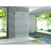 Aloni douchewand, beidezijds toegankelijk, helder glas, 8 mm (breedte x hoogte) 1400 x 2000 mm