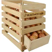 Esschert Design Houten uien-, appel- en aardappeldoos