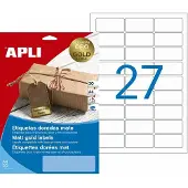 APLI Folie-etiketten, 63,5 x 29,6 mm, goud