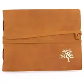Ancient Wisdom Leren schetsboek Golden Tree - 144 pagina's - 18x23cm