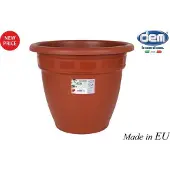 Garden Pic-nic bloempot kunststof bruin 35cm