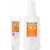 Biodermal SPF50 Lichaam en Gezicht Hydraterende Zonnebescherming Pakket
