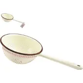 Orion Emalje Zeef Beige 20 cm - Keukengerei