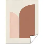PosterMonkey Poster Bruin - Kunst - Abstract - Patroon - 30x40 cm