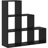 vidaXL Roomdivider Boekenkast 6-laags 99 x 29 x 99 cm Bewerkt hout