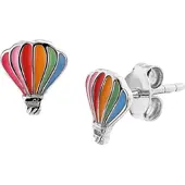 Trendjuwelier huiscollectie TFT Oorknoppen Luchtballon Zilver Gerhodineerd Glanzend 7.5 mm x 6.5 mm