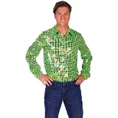 Coppens Heren disco blouse groen | Maat S