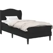 vidaXL Bedframe met hoofdeinde Zwart 80 x 200 cm Fluweel