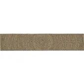 vidaXL Gebied Tapijt Naturel en Zwart 80 x 400 cm Jute