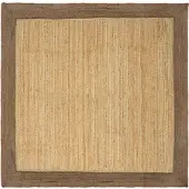 vidaXL Gebied Tapijt Grijs 200 x 200 cm Jute