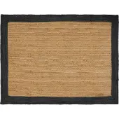 vidaXL Gebied Tapijt Donkergrijs 160 x 230 cm Jute