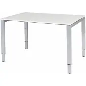 Schaffenburg Verstelbaar Bureau - Domino 120x80 grijs - alu frame