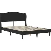 vidaXL Bedframe met hoofdeinde, zwart, 120 x 200 cm, kunstleer