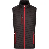 Regatta Heren Navigate Gewatteerd Hybride Gilet (Zwart/Klassiek Rood)