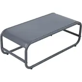 Oviala - Metalen tuintafel 85x40x30 cm grijs - Mixi