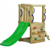 Swing King SwingKing speeltoestel Irma + glijbaan appelgroen 66x190x125cm