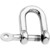 BREG RVS D-sluiting met onverliesbare pin