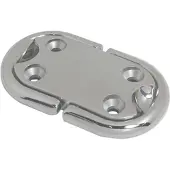 Yacht Steel RVS grondplaat met dubbel klapbaar oog - RVS A4-AISI316