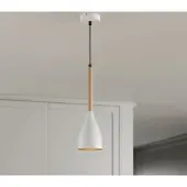Euluna Plafondlamp Muza hout wit goud