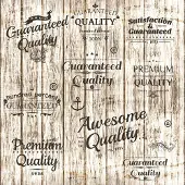 Crearreda Muurstickers Awesome Quality 30x30cm Eva Beige 3 Stuks