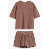Bonprix Loungewear shorty huispak van wafeljersey maat 44/46 (L)