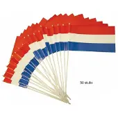 Partyxplosion Zwaaivlaggetjes - Nederland - Papier - 50st.