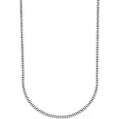The Jewelry Collection Zilver Gerhodineerde Collier gourmet 2 1333558 50 cm
