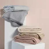 Amelia Home Crème Dekbedovertrek 170x270 cm - Stijlvolle Pikering en Zachte Stof