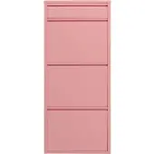 Kare design Schoenenkast Caruso roze 3+1 laden