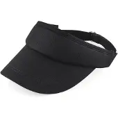 Beechfield Sports Visor Zwart