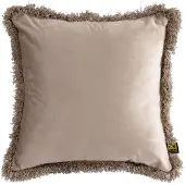 Ptmd Nous Sierkussen - 45x3x45 cm - Fluweel - Beige