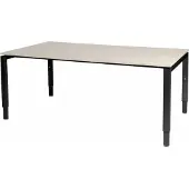 Schaffenburg Vergadertafel Domino - 180x100 Eiken - zwart frame