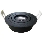 Nova Luxe Inbouwspot draai- kantelbaar diameter 92mm voor 50mm lamp mat zwart
