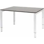 Schaffenburg Verstelbaar Bureau - Domino 120x90 logan - wit frame