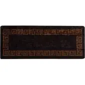 vidaXL Tapijt Runner MARSA Zwart 100 x 250 cm Polyester en PVC